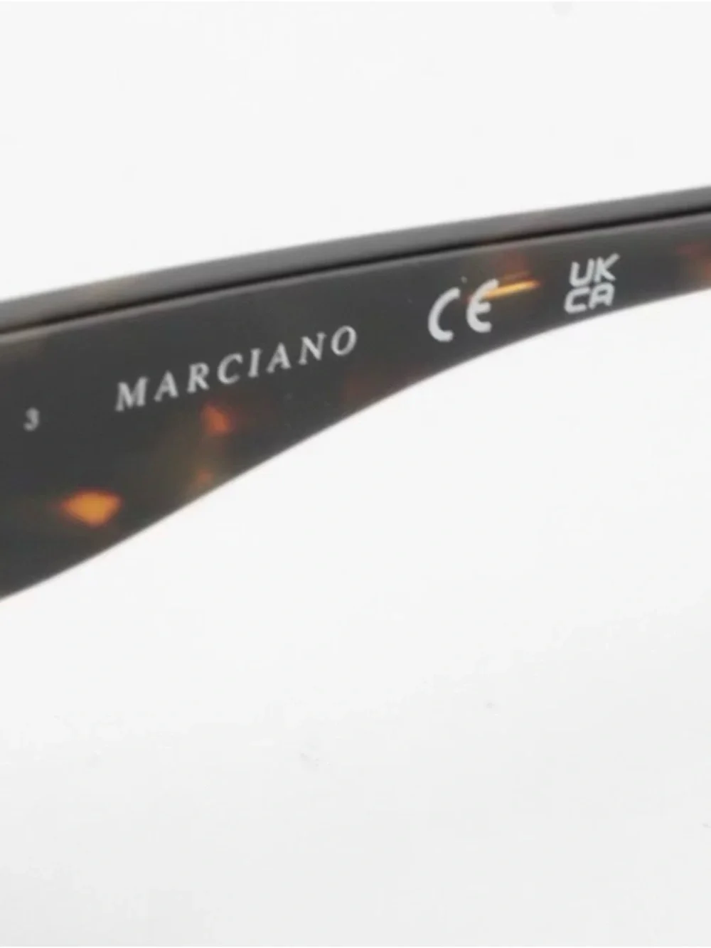 Guess By Marciano GM00027 Embellished Dark Havana Rectangular Sunglasses w/ Box